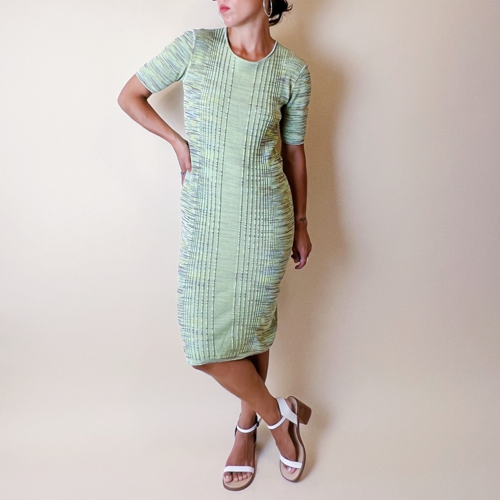SOLD—90s Missoni iconic knit body-con midi dress